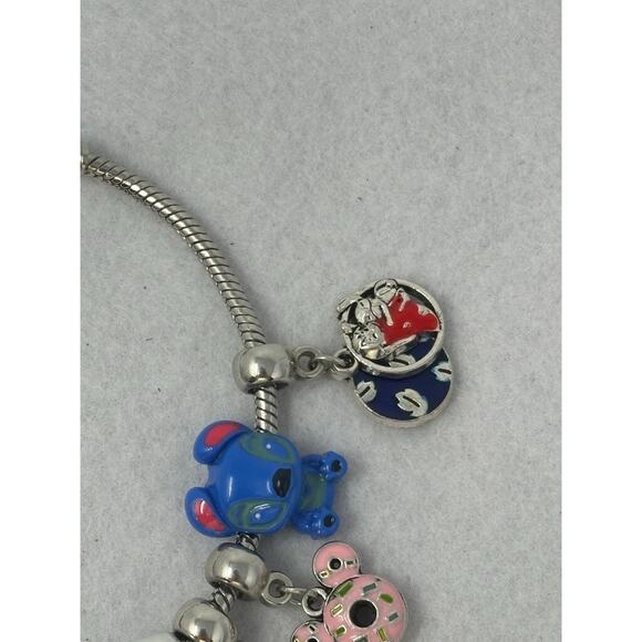 Enamel Bead Bracelet Lilo Stitch Mickey Disney Inspired Charm for Women - Picture 5 of 7